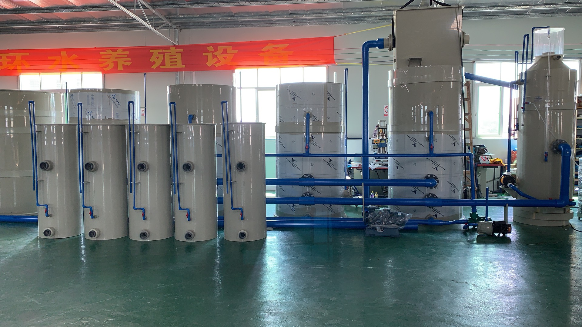香港循環(huán)水養(yǎng)殖項(xiàng)目搭建中